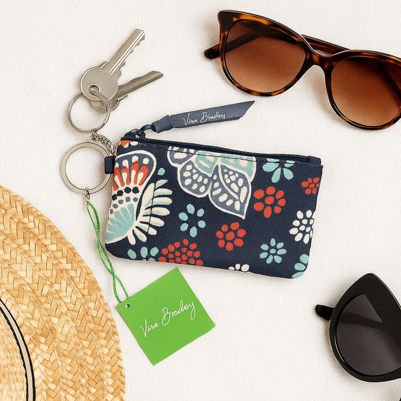 Vera Bradley Zip ID Case in Nomadic Floral NWT - Picture 1 of 4